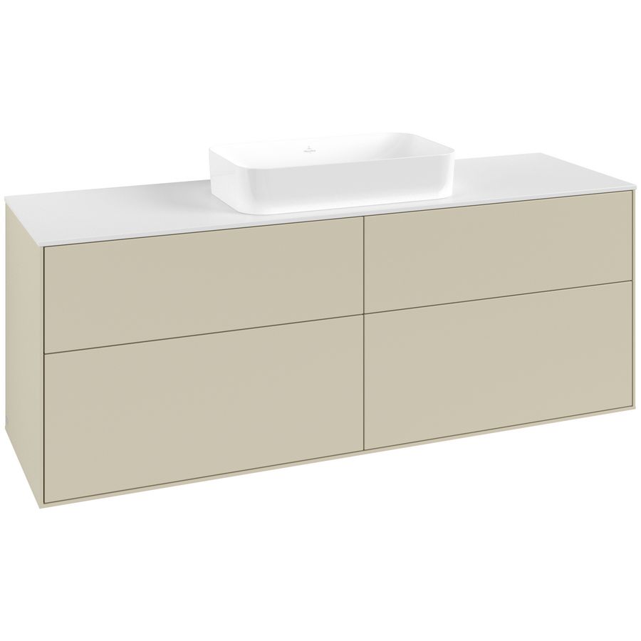 Wastafelonderkast Finion 1600x603x501mm S.Grey Matt Lacquer F73100HJ