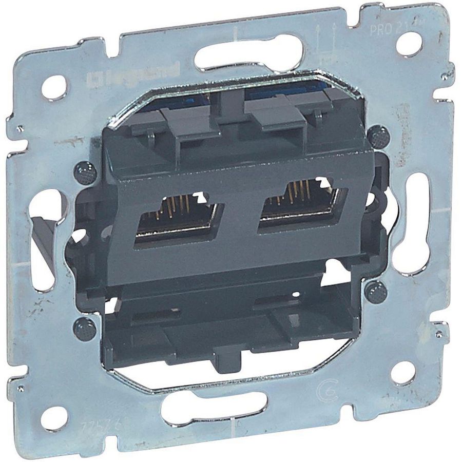 Binnenwerk schakelmateriaal 2xRJ45 LCS2Cat. 6 STP Pro21