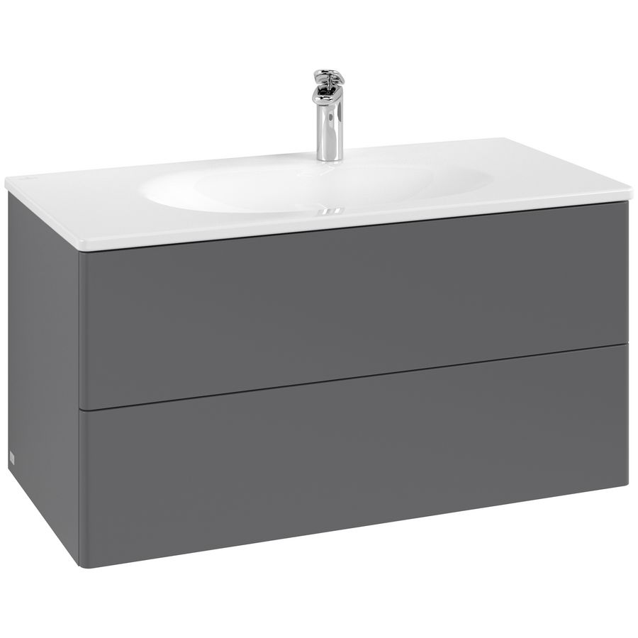 Wastafelonderkast Antao 988x504x496mm Antr. Matt Lacquer K05000GK