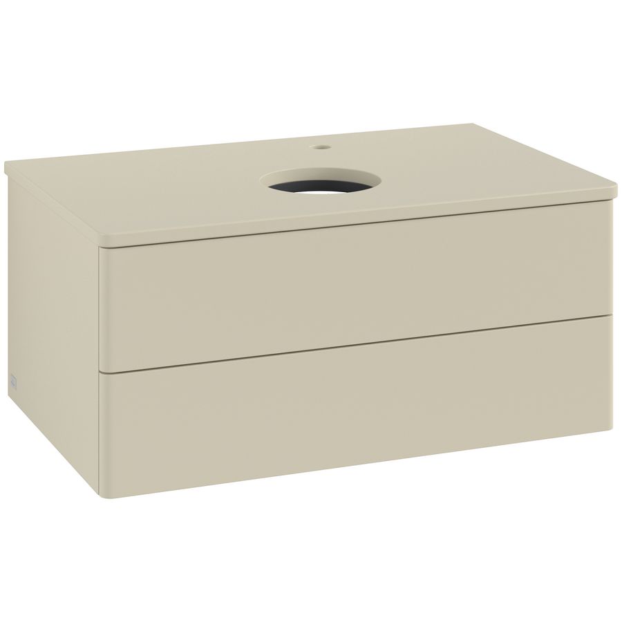 Wastafelonderkast Antao 800x360x500mm S.Grey Matt Lacquer K19050HJ