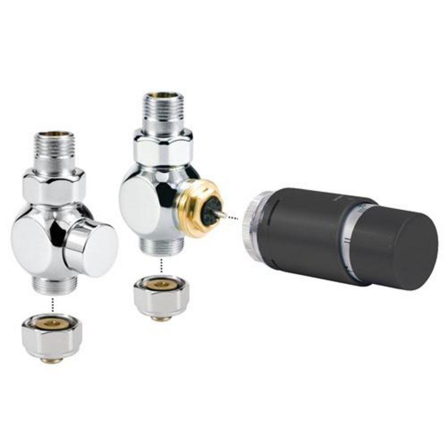 Set 11 Pro-Kraan Wand 2P AB Fe/Cu diam.10/1