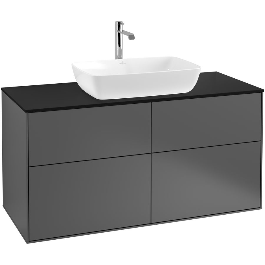 Wastafelonderkast Finion 1200x603x501mm Antr. Matt Lacquer F79200GK