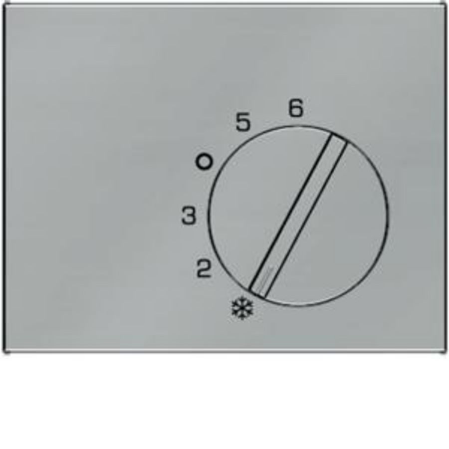 Centraalstuk met regelknop v kamerthermostaat rvs gelakt K.5