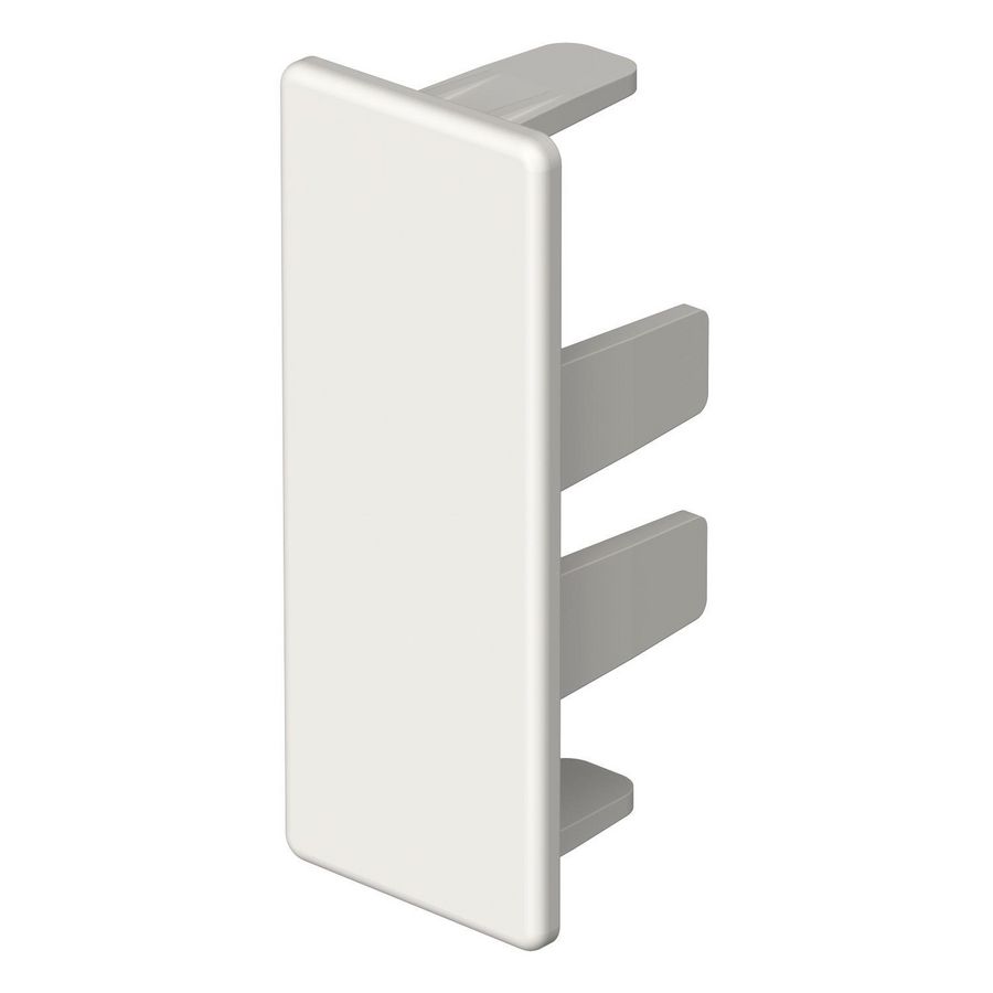 Eindstuk 20x50mm polyvinylchlorid puur wit VVE=10