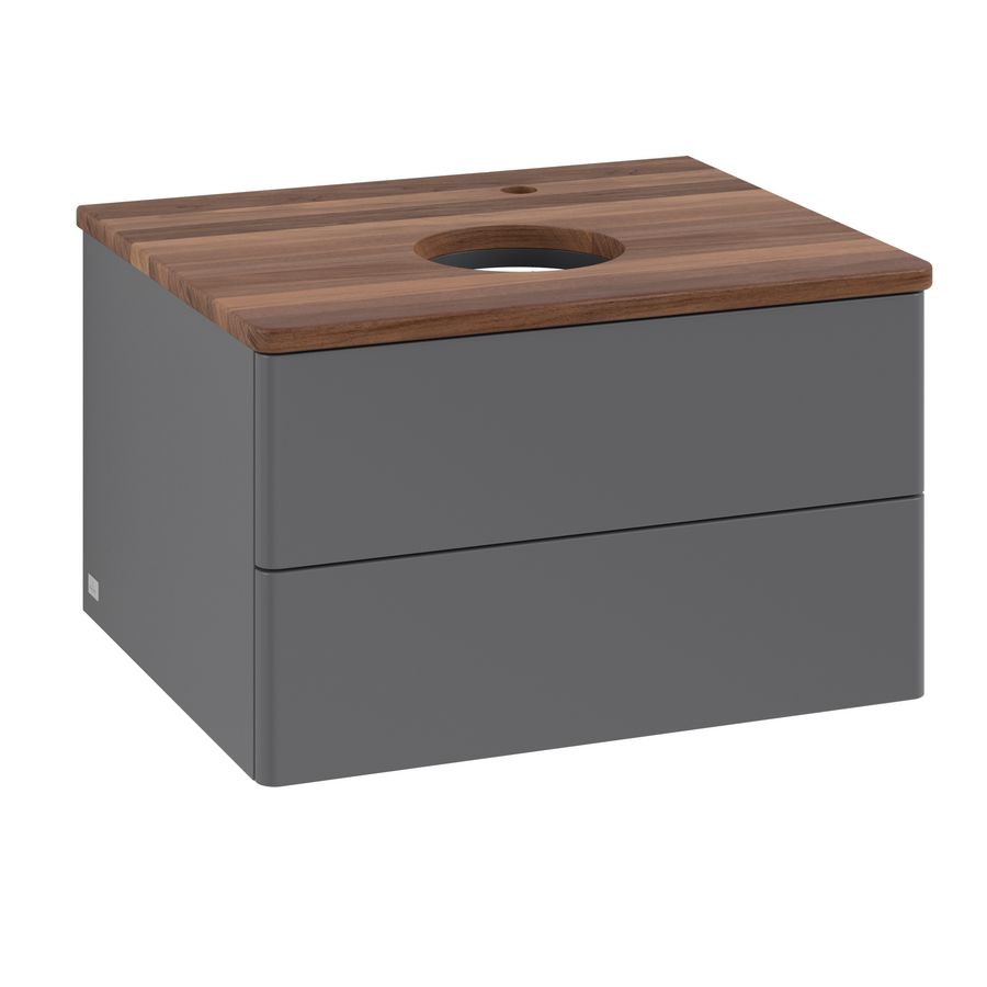 Wastafelonderkast Antao 600x360x500mm Antr. Matt Lacquer K18052GK
