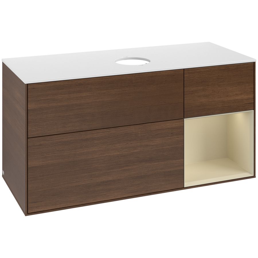 Wastafelonderkast Finion 1200x603x501mm W.Veneer GA71HJGN