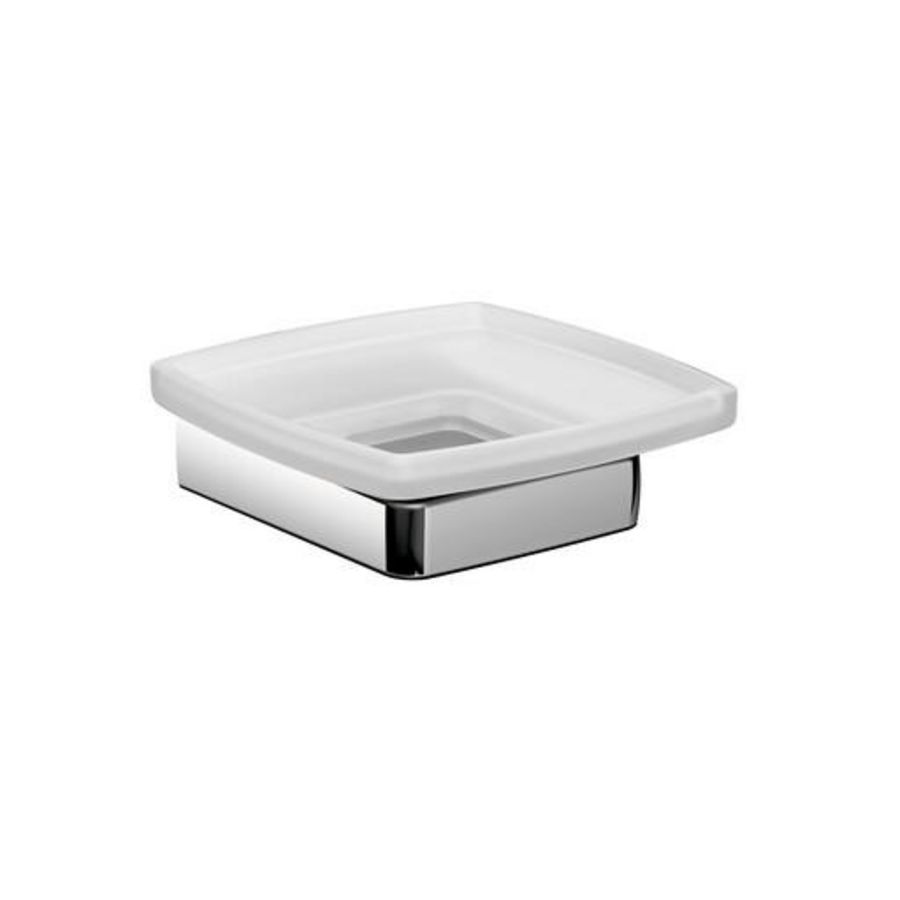 Trend zeephouder kristalglas gesatineerd chroom