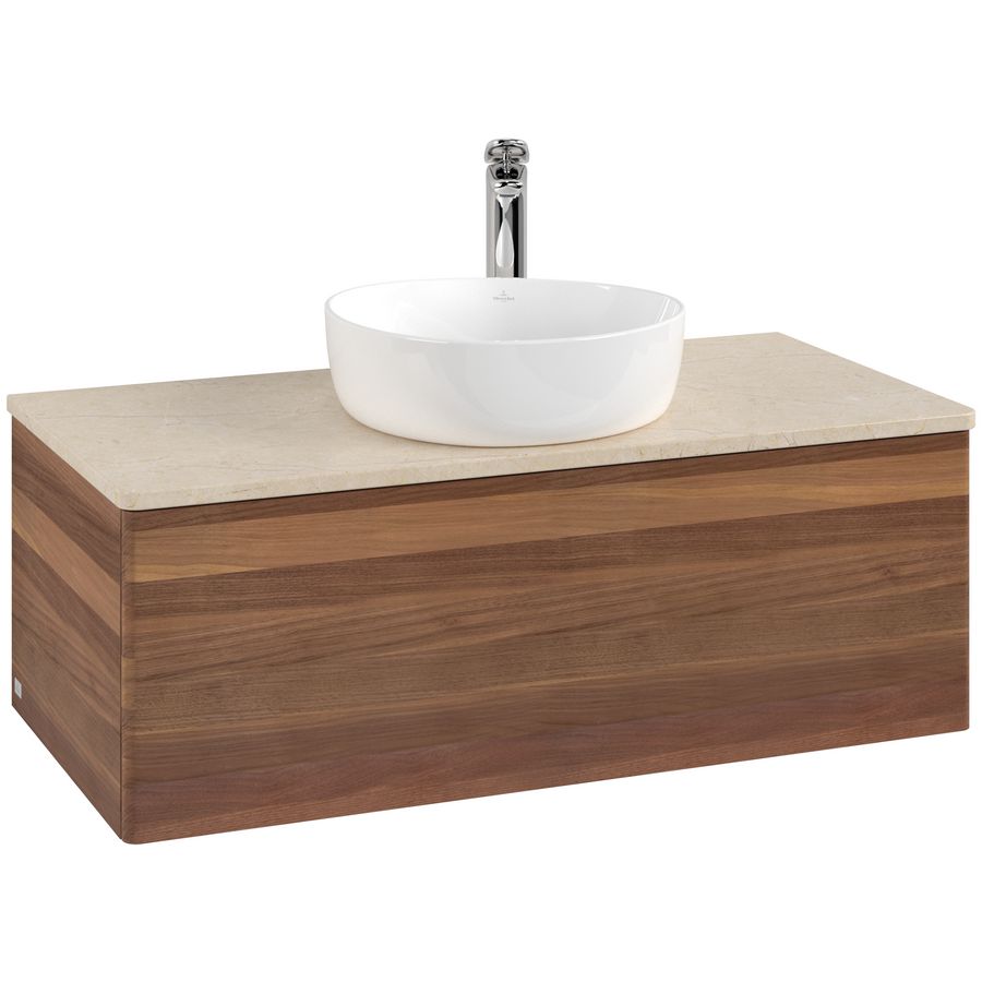 Wastafelonderkast Antao 1000x360x500mm Warm Walnut K31053HM