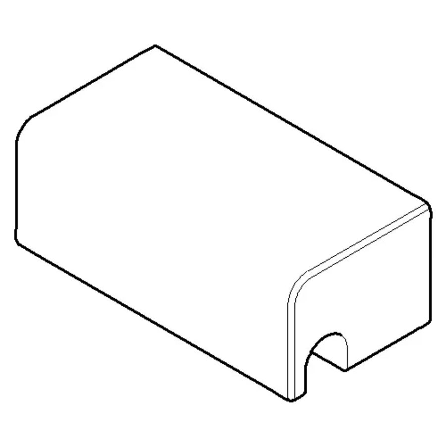 Houder voor zeepdraadmandje 57x28,5x22mm Champagne geb