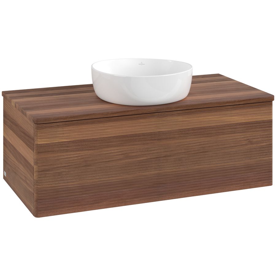 Wastafelonderkast Antao 1000x360x500mm Warm Walnut K31112HM