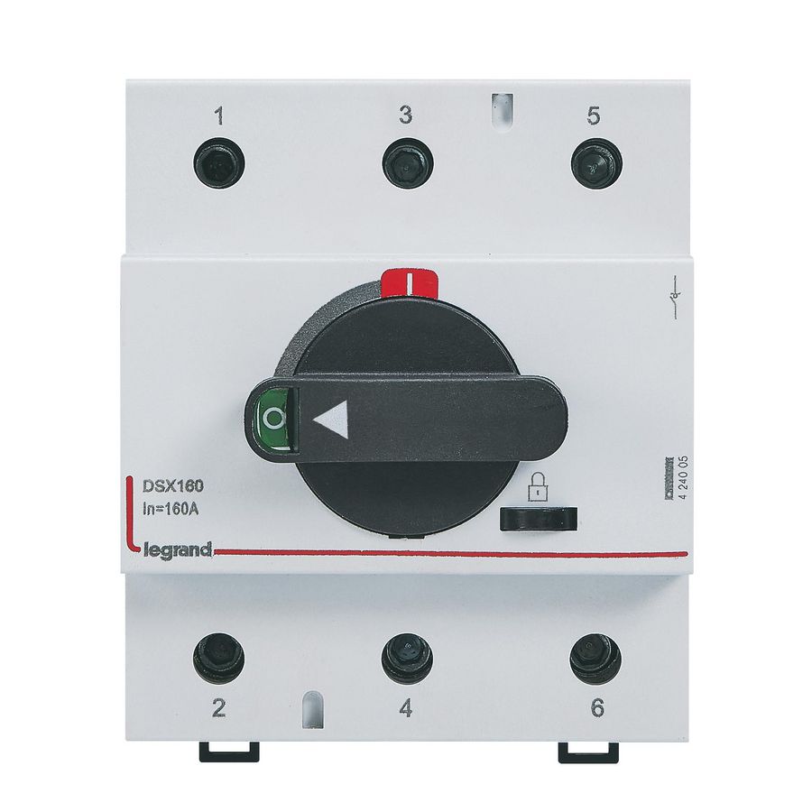 Scheidingsschakelaar DSX160 3P - 160A + draaihendel - breedt