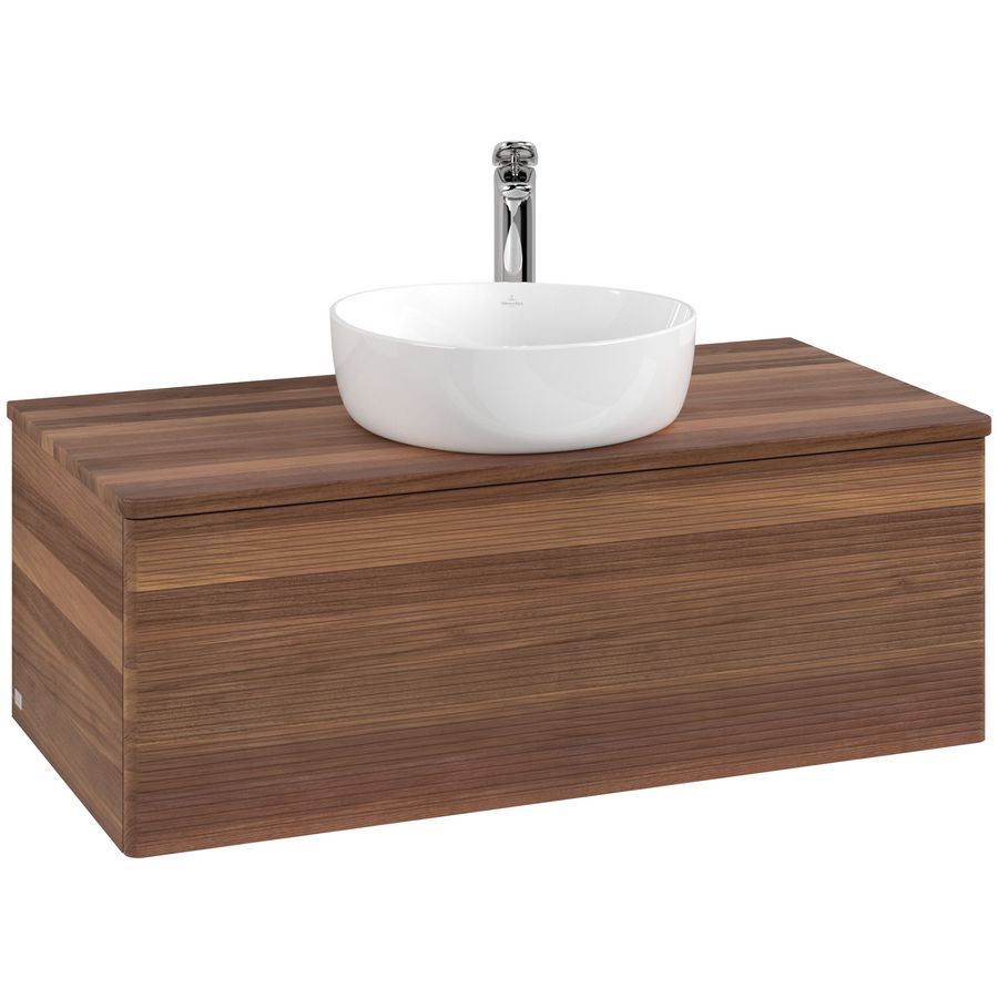Wastafelonderkast Antao 1000x360x500mm Warm Walnut K31152HM