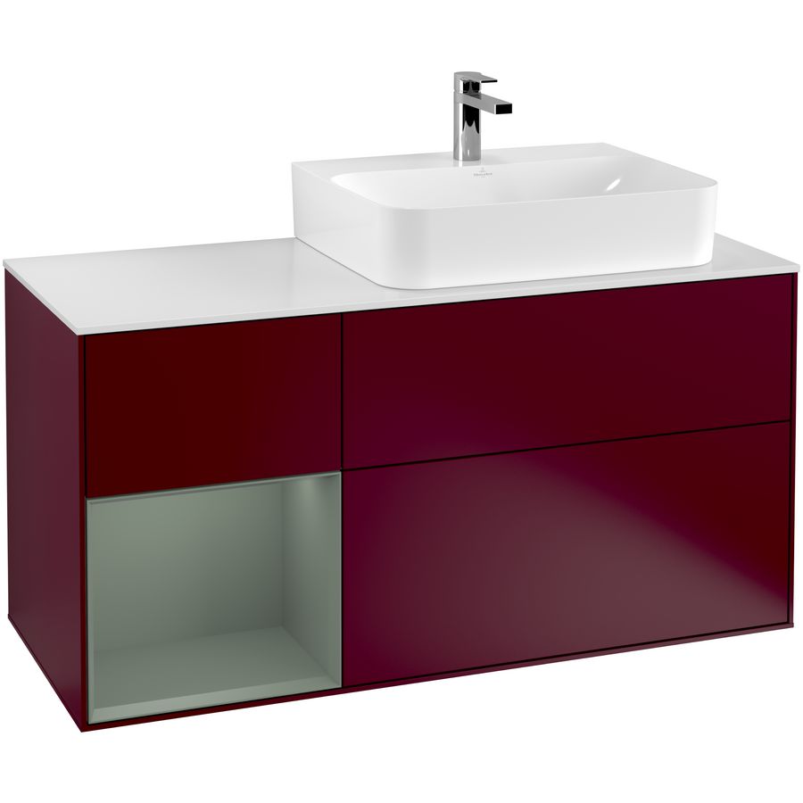 Wastafelonderkast Finion 1200x603x501mm Peony Matt Lacquer F141GMHB