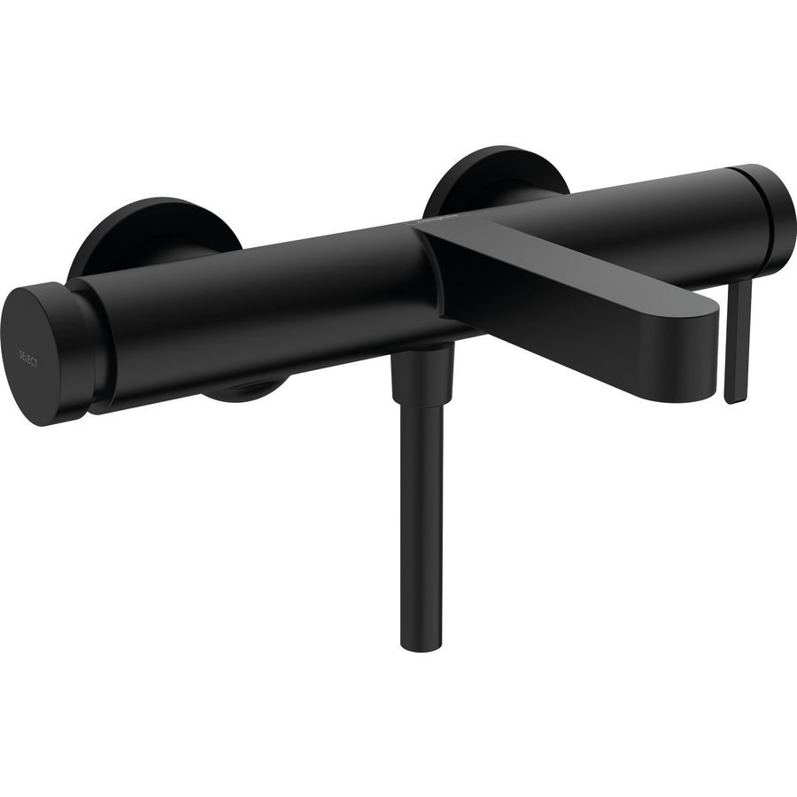 Finoris 1-hendel badmengkraan mat zwart HoH 150mm incl. S-koppelingen