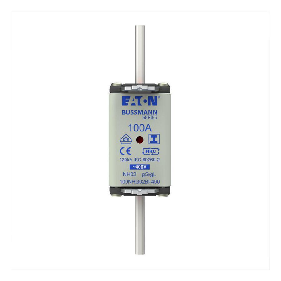 Zekering laagsp. 100A AC 400V NH02 gL/gG dubbele mel VVE=3