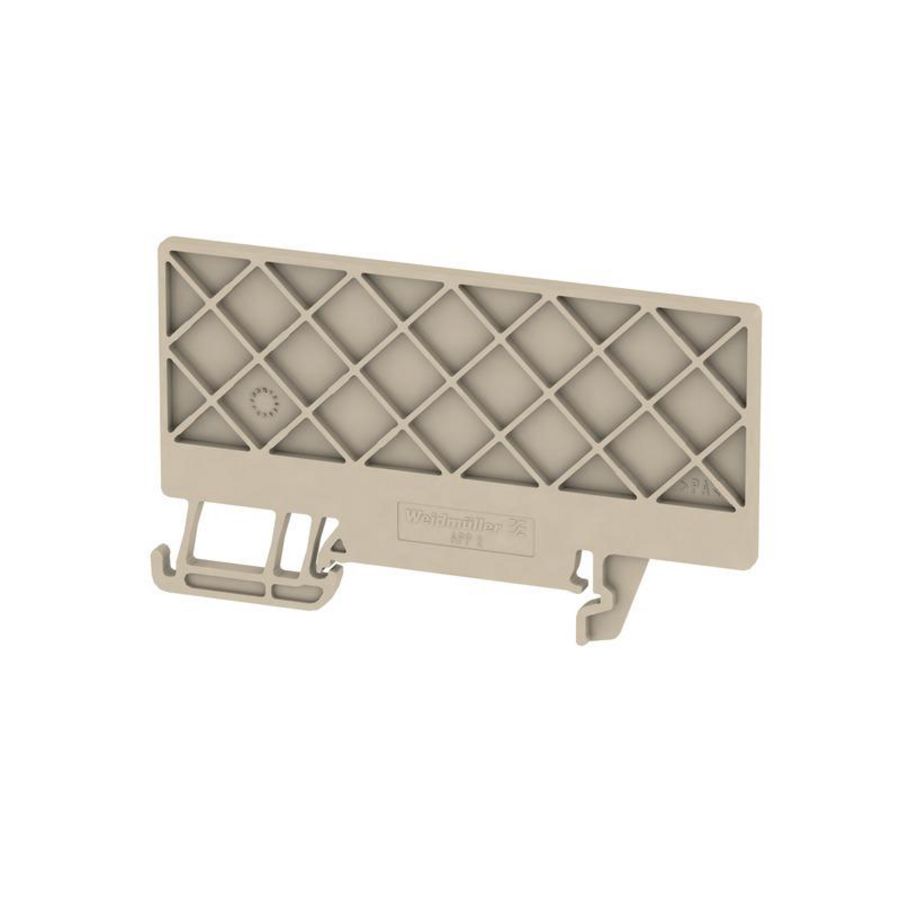 Afsluit- eindplaat (terminal) h:75.51mm b:2.5 m VVE=50