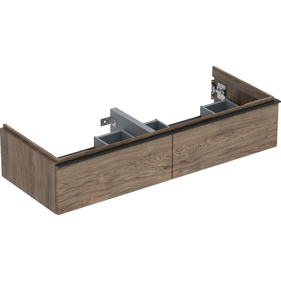 iCon onderkast tbv dwst twee laden 120cm noten hickory