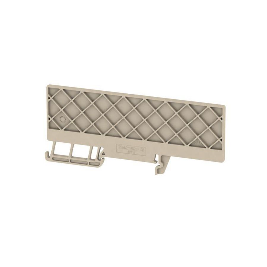 Afsluit- eindplaat (terminal) h:104.2mm b:2.5 m VVE=50
