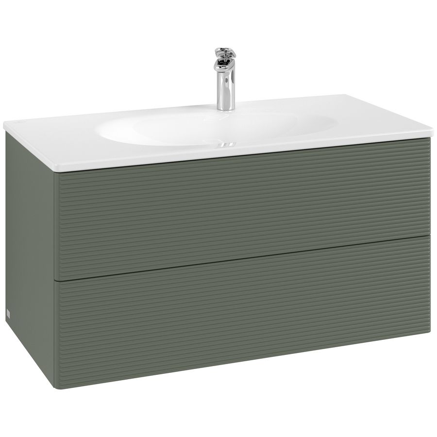 Wastafelonderkast Antao 988x504x496mm L.Green Matt Lacquer L05100HL