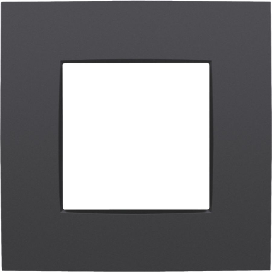 Enkelvoudige afdekplaat Intense anthracite