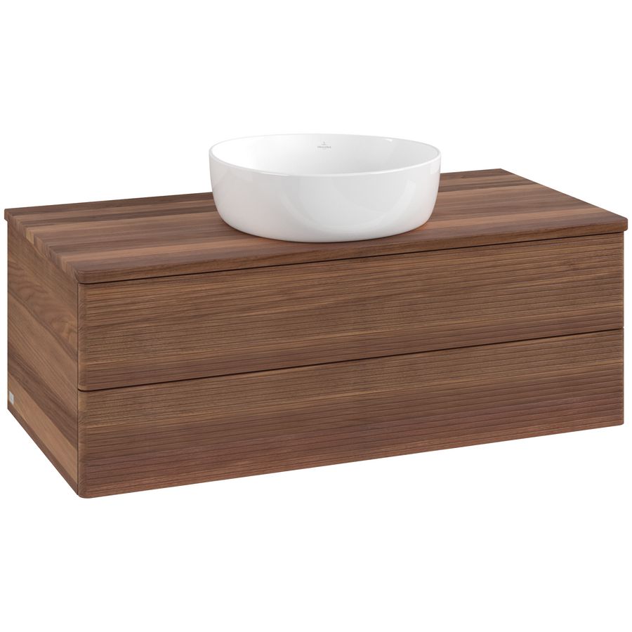Wastafelonderkast Antao 1000x360x500mm Warm Walnut L20112HM