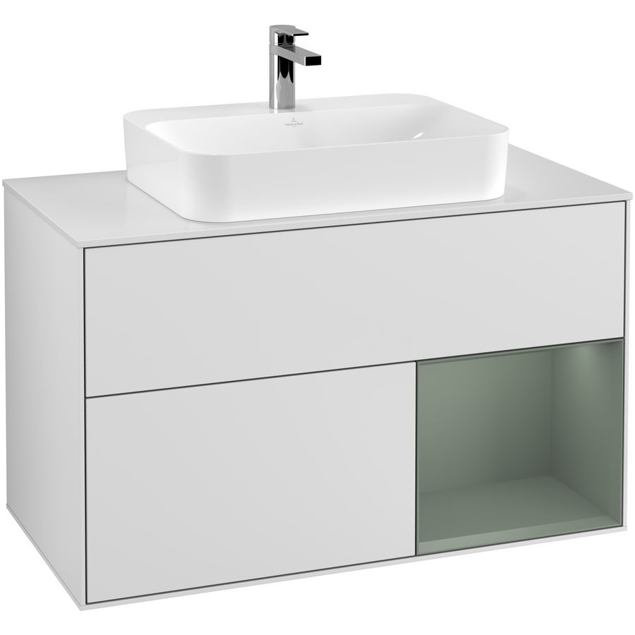 Wastafelonderkast Finion 1000x603x501mm White Matt Lacquer G371GMMT