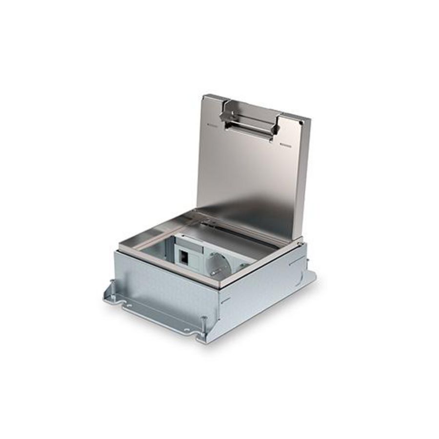 Powerbox150 instort 55mm 2x wandcontactdoos2x datasp. klapd.