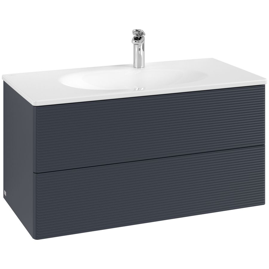 Wastafelonderkast Antao 988x504x496mm Mid.Blue Matt Lacquer K05100HG