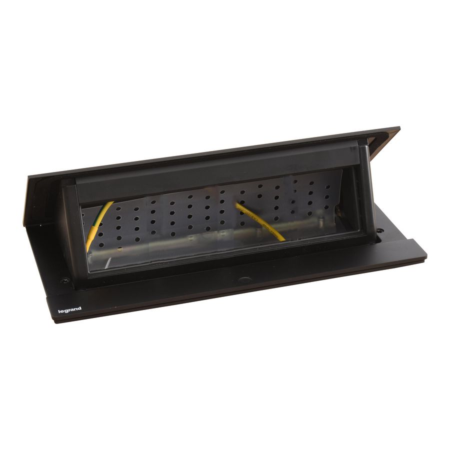 Bureau aansluitunit Pop-up 8 mod. zwart excl. Mosaic