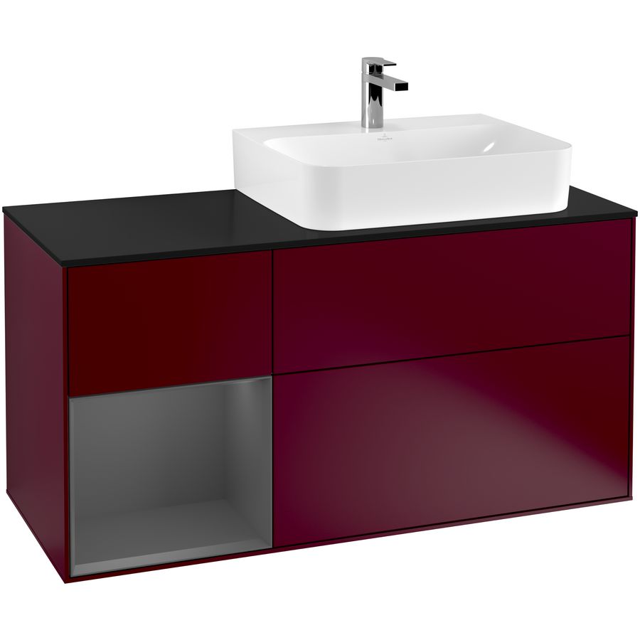 Wastafelonderkast Finion 1200x603x501mm Peony Matt Lacquer F142GKHB
