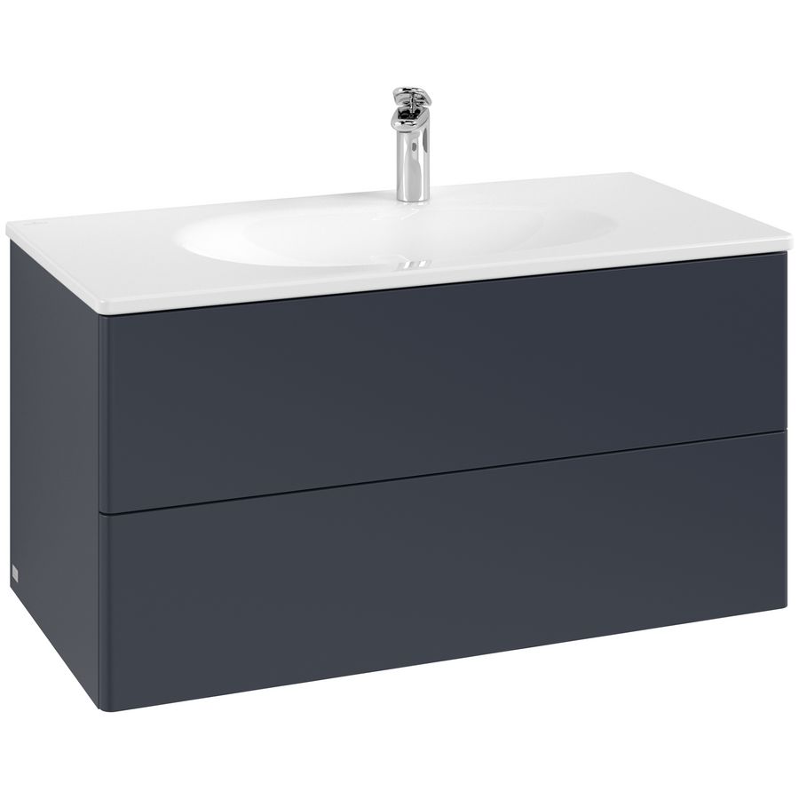 Wastafelonderkast Antao 988x504x496mm Mid.Blue Matt Lacquer L05000HG