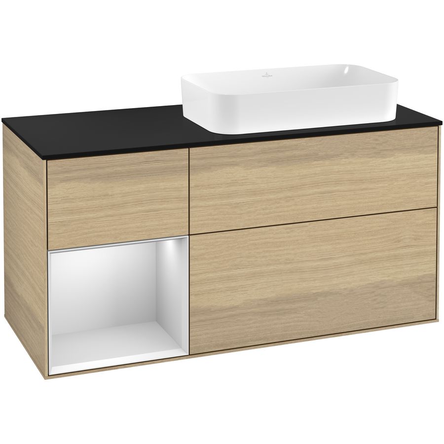 Wastafelonderkast Finion 1200x603x501mm Oak Veneer G272MTPC