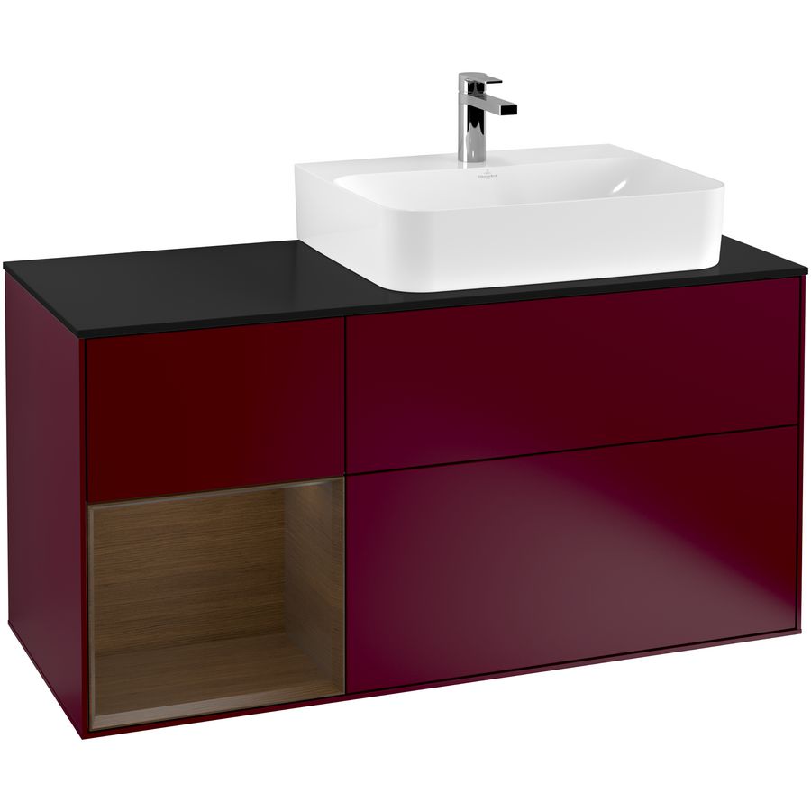 Wastafelonderkast Finion 1200x603x501mm Peony Matt Lacquer F142GNHB