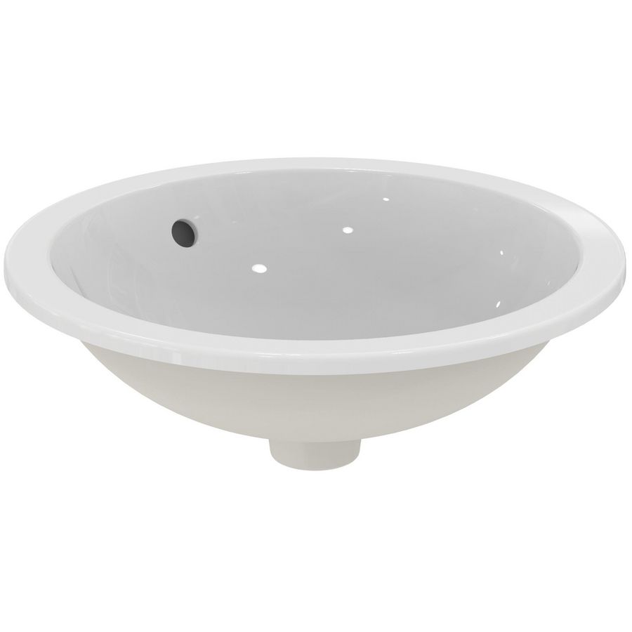Inbouwwastafel Connect rond 480x480x175mm wit