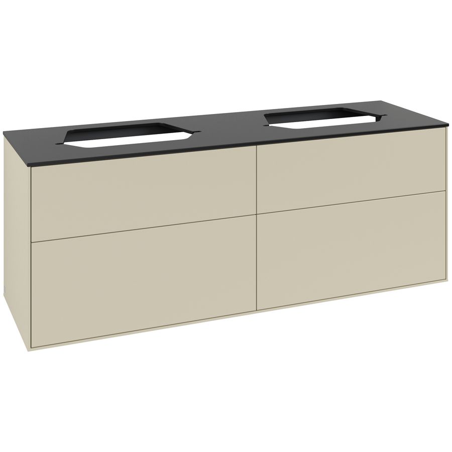 Wastafelonderkast Finion 1600x603x501mm S.Grey Matt Lacquer G43200HJ
