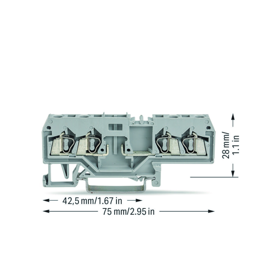 4-draads basisklem rail 35x15+35x7,5 2,5mm² 280-686 VVE=100