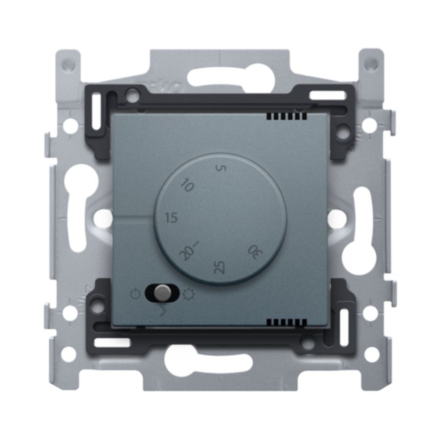 Elektronische thermostaat blue grey coated