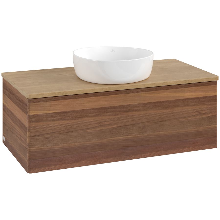 Wastafelonderkast Antao 1000x360x500mm Warm Walnut L31011HM