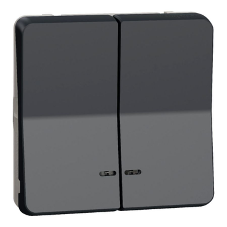 Inzetstuk Serieschakelaar LED Controlelamp IP55 Mureva Styl