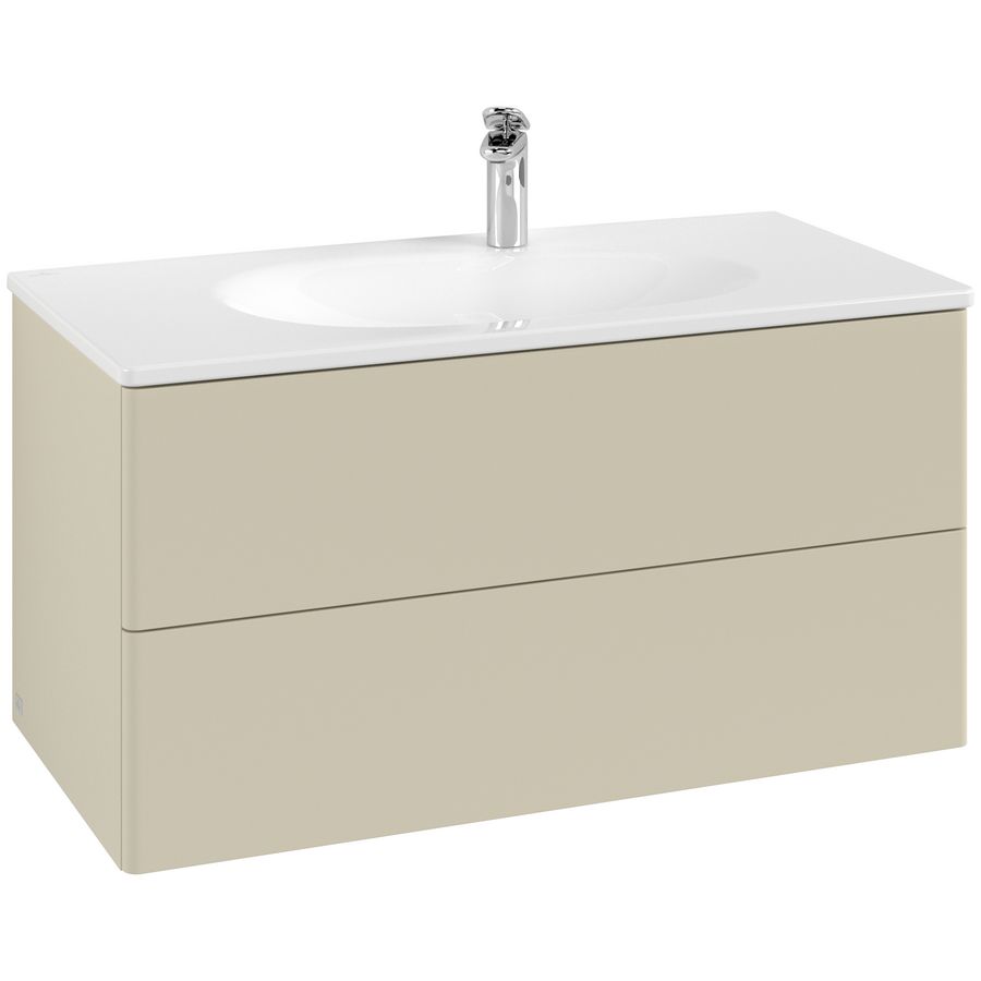 Wastafelonderkast Antao 988x504x496mm S.Grey Matt Lacquer L05000HJ