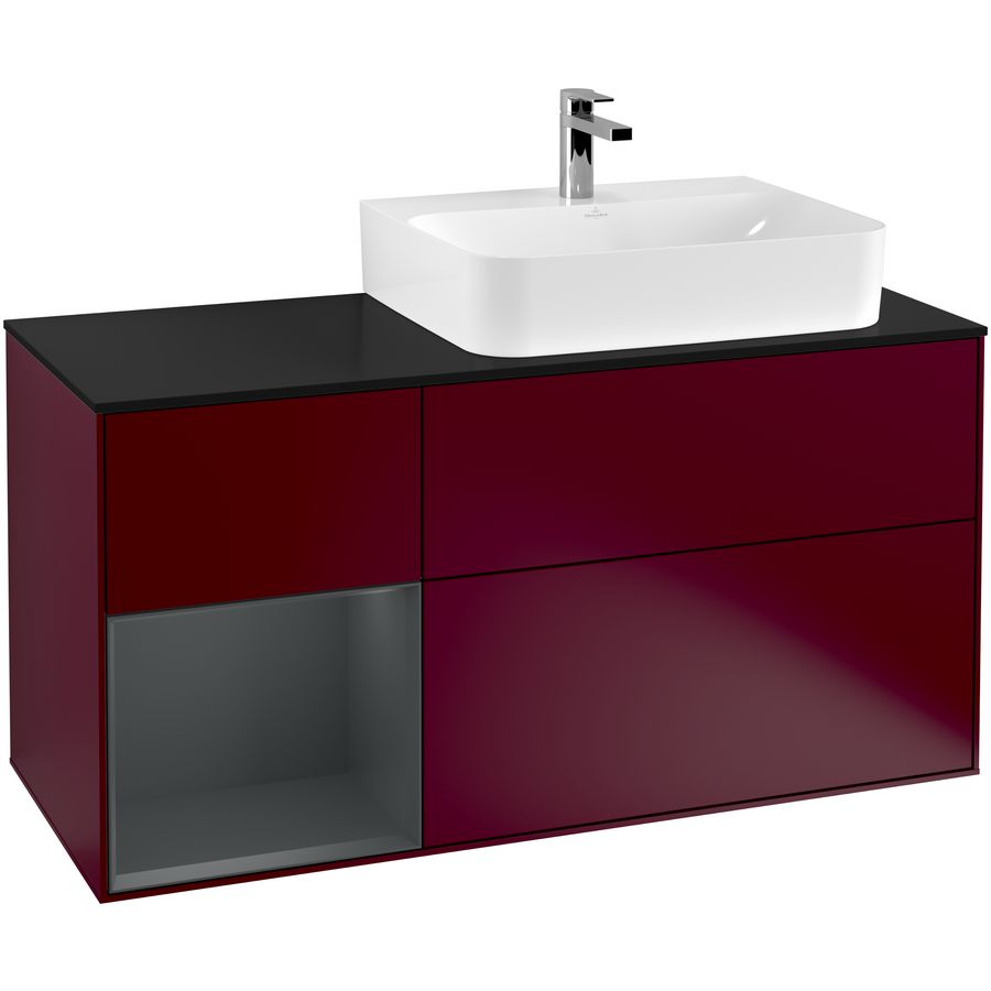 Wastafelonderkast Finion 1200x603x501mm Peony Matt Lacquer F142HGHB