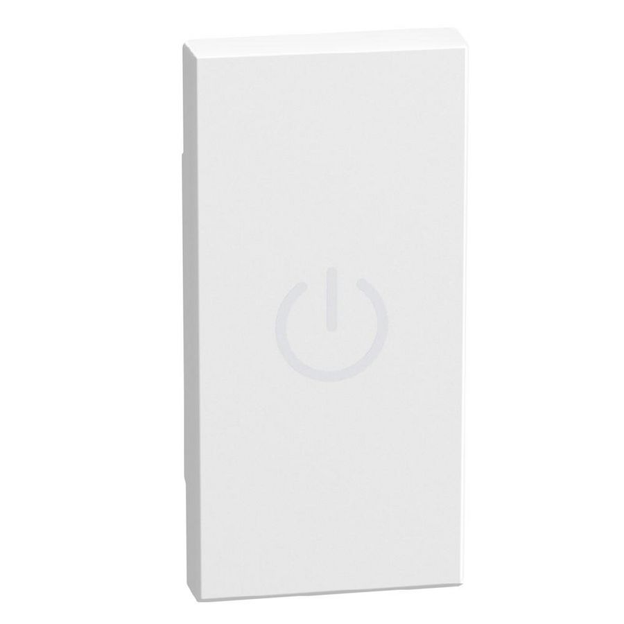 Light Now axiale toets met pictogram boiler 1 module - wit