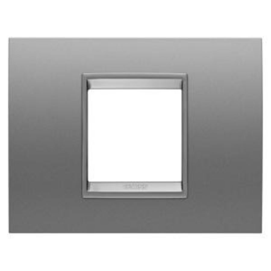 LUX PLAAT-VAN METAAL-2 MODULE-MONOCHROOM ALUMINIUM-C