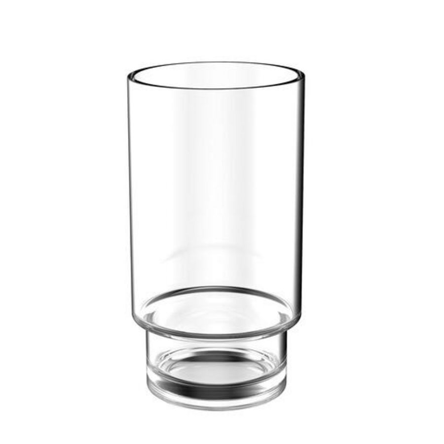 Glas voor glashouder helder kristalglas (S8420)