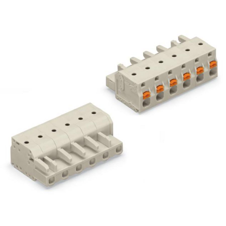 1-draads FE steker druk li.grijs 2721-202/026-000 VVE=100