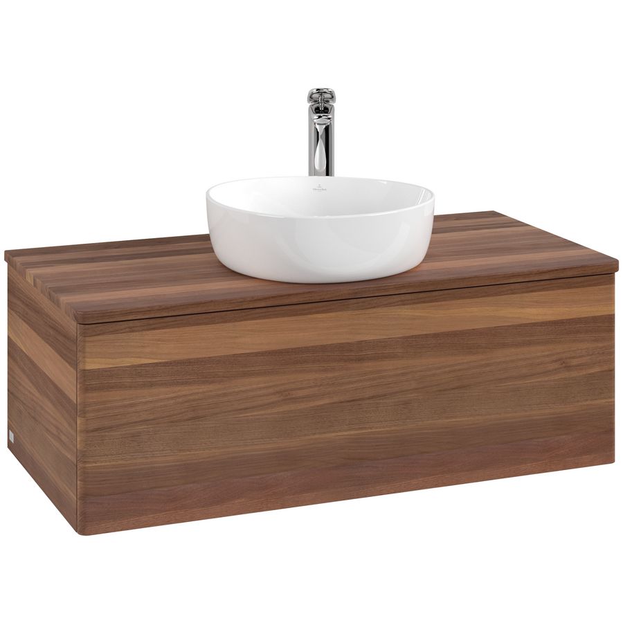 Wastafelonderkast Antao 1000x360x500mm Warm Walnut L31052HM