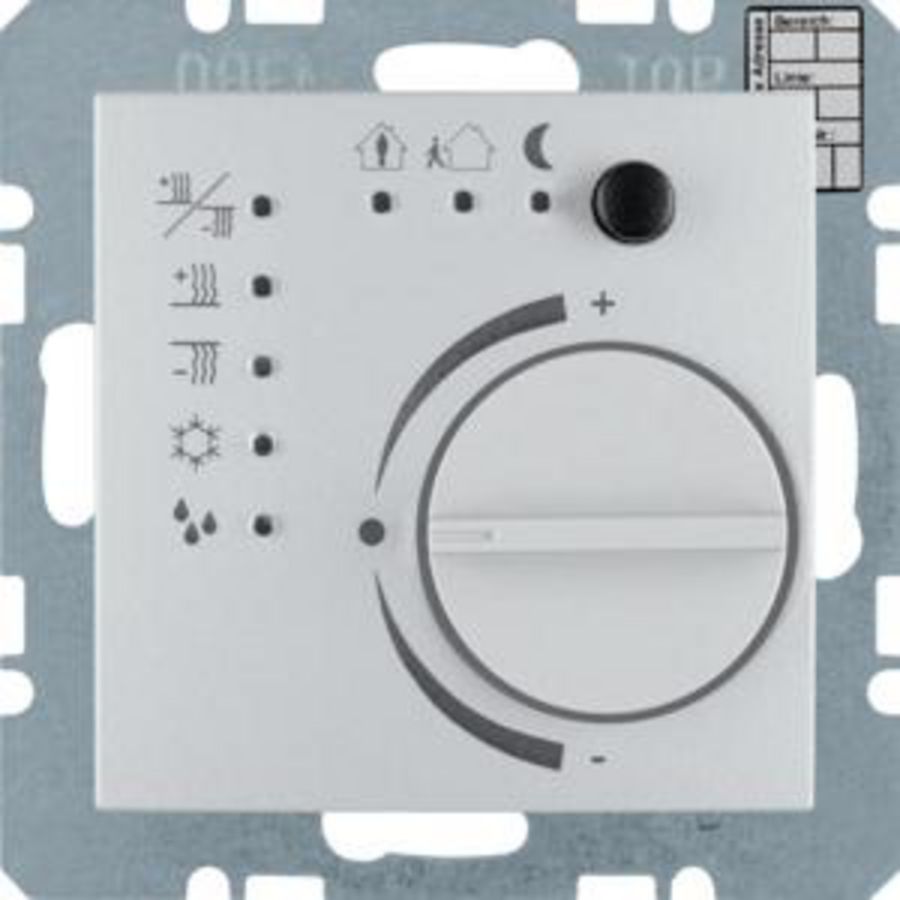 Thermostaat met regelknop KNX berker S.1/B.3/B.7 alulook