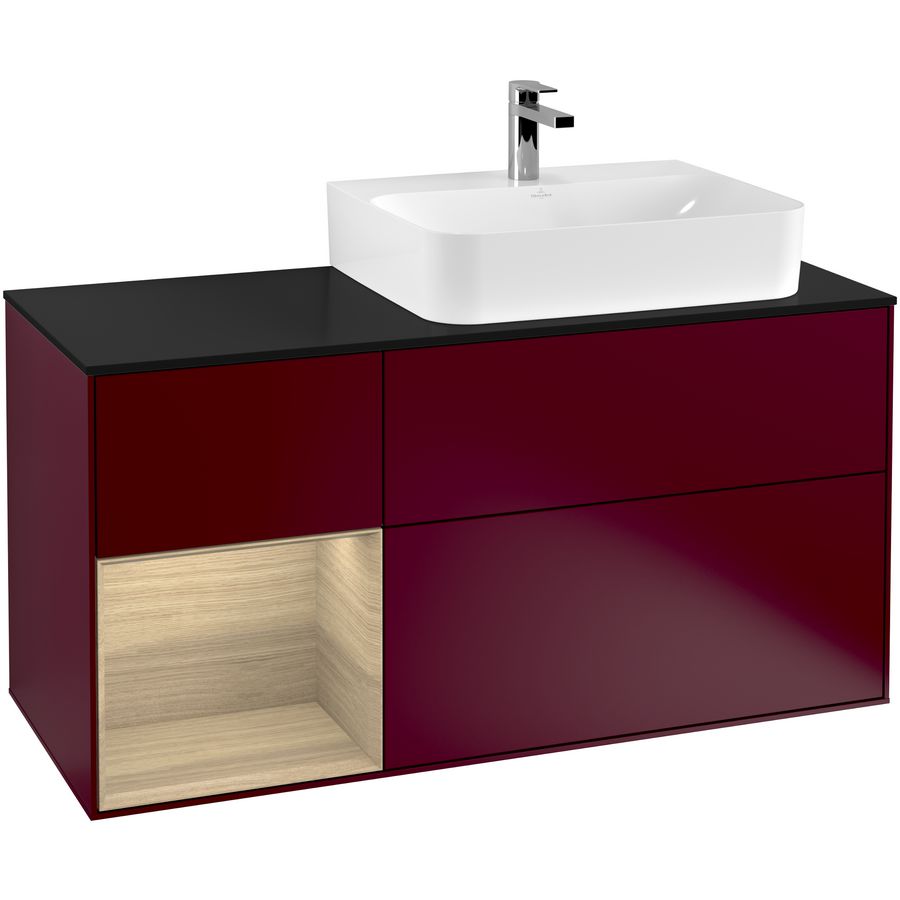 Wastafelonderkast Finion 1200x603x501mm Peony Matt Lacquer F142PCHB