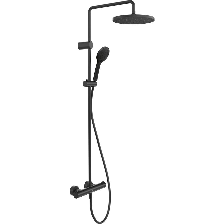 Showerpipe douchesysteem 1000 hoh 150mm hoofddouche ø250mm zwart mat
