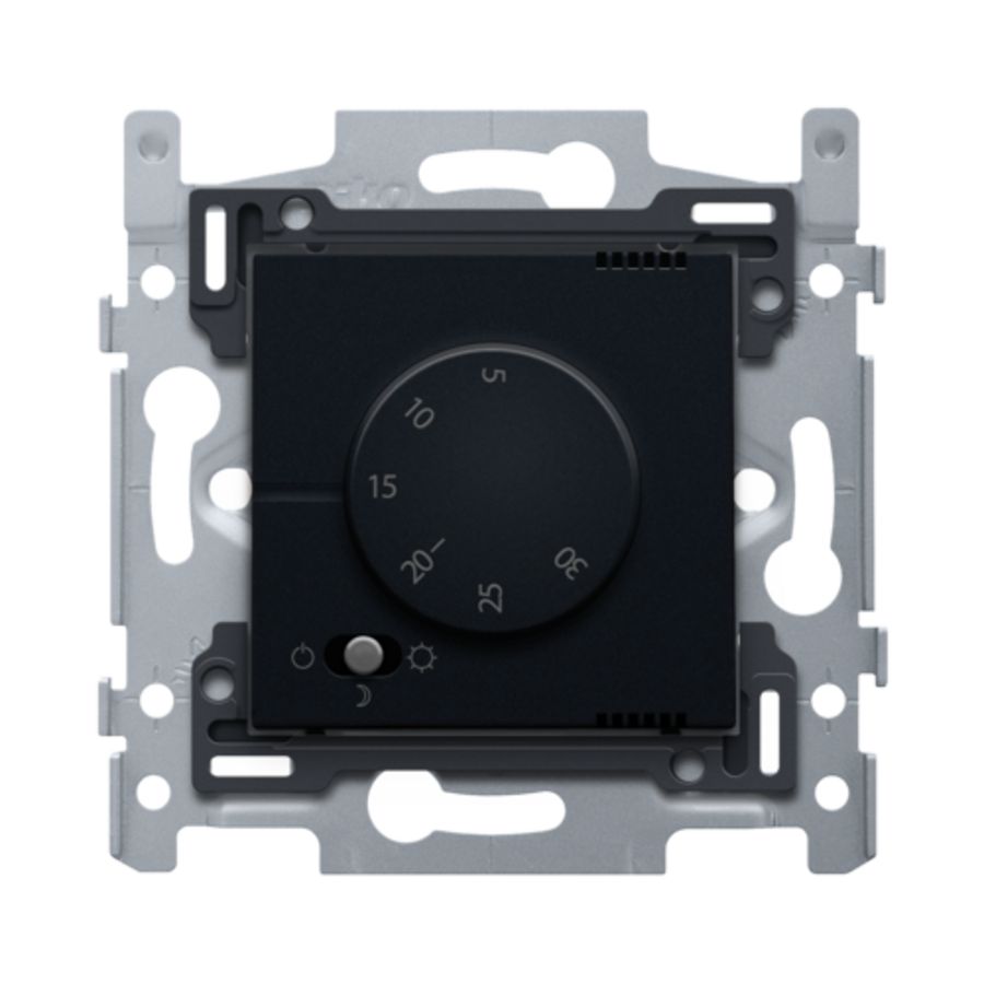 Elektronische thermostaat black coated